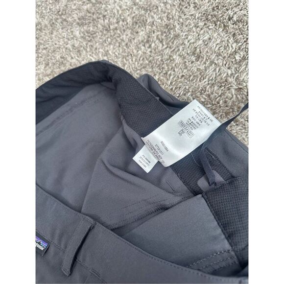 Patagonia Women’s 8 Happy Hike Pants Gray Straight Leg Gorpcore Lightweight - Picture 7 of 13